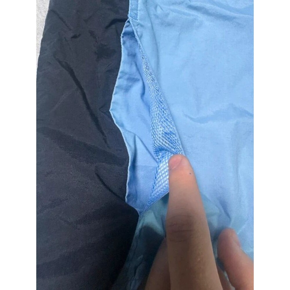Adidas Light Blue & Navy Full Zip Hooded Windbreaker Jacket - Size XL - Picture 5 of 7
